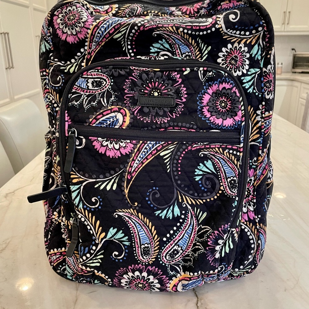 New Vera Bradley Campus Backpack Bandana Swirl